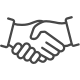 Logo shaking hands